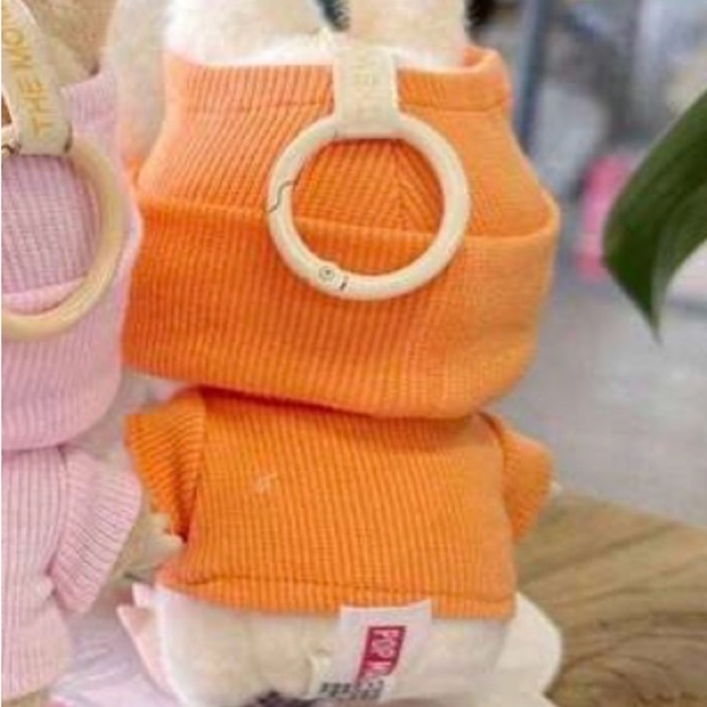 Labubu Paris Luxury Peach Knit Beanie and Shirt Combo - Picture 3 of 3